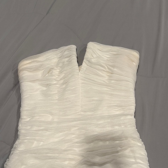Dress The Population Brand Elegant White Strapless  Dress Size Medium - Picture 4 of 8